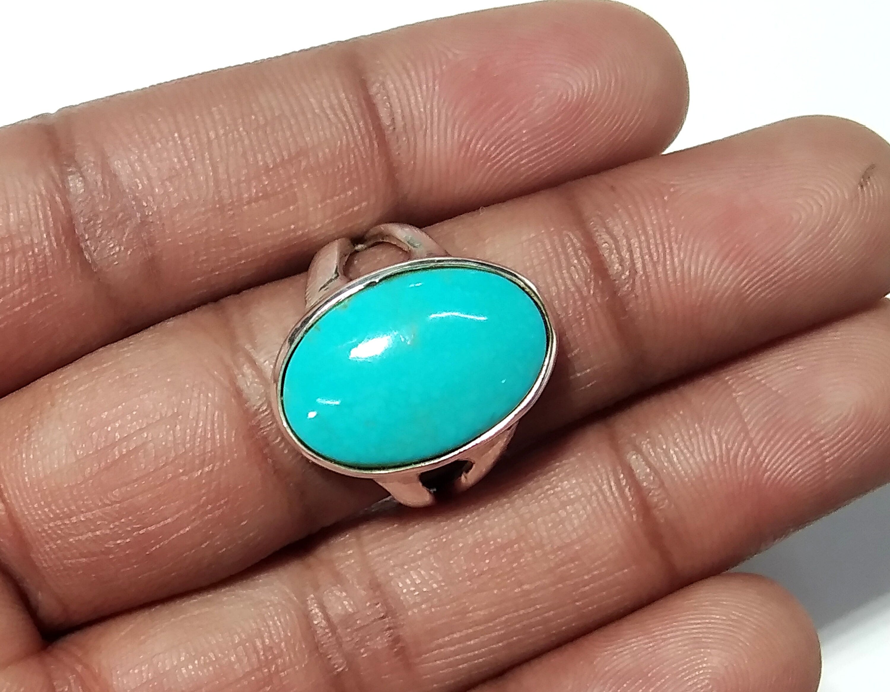 Natural Arizona Turquoise Gemstone Ring, 925 Starling Silver Ring, Nice Design Good Making Gift Ring, Turquoise Stone Ring, For Men & Women.